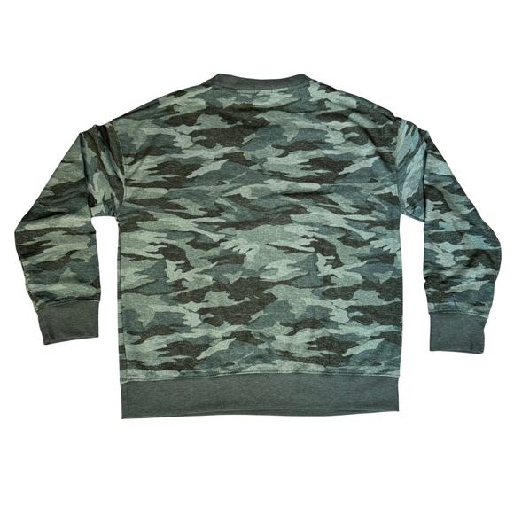 New SPLENDID Heather Camo Pullover Crew Neck Jogger Pajama Set 2-Piece Large - Picture 4 of 13